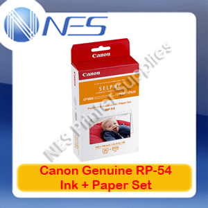 Canon Genuine RP-54 Ink+Postcard Size Paper Set for Selphy CP820/CP910/CP1200